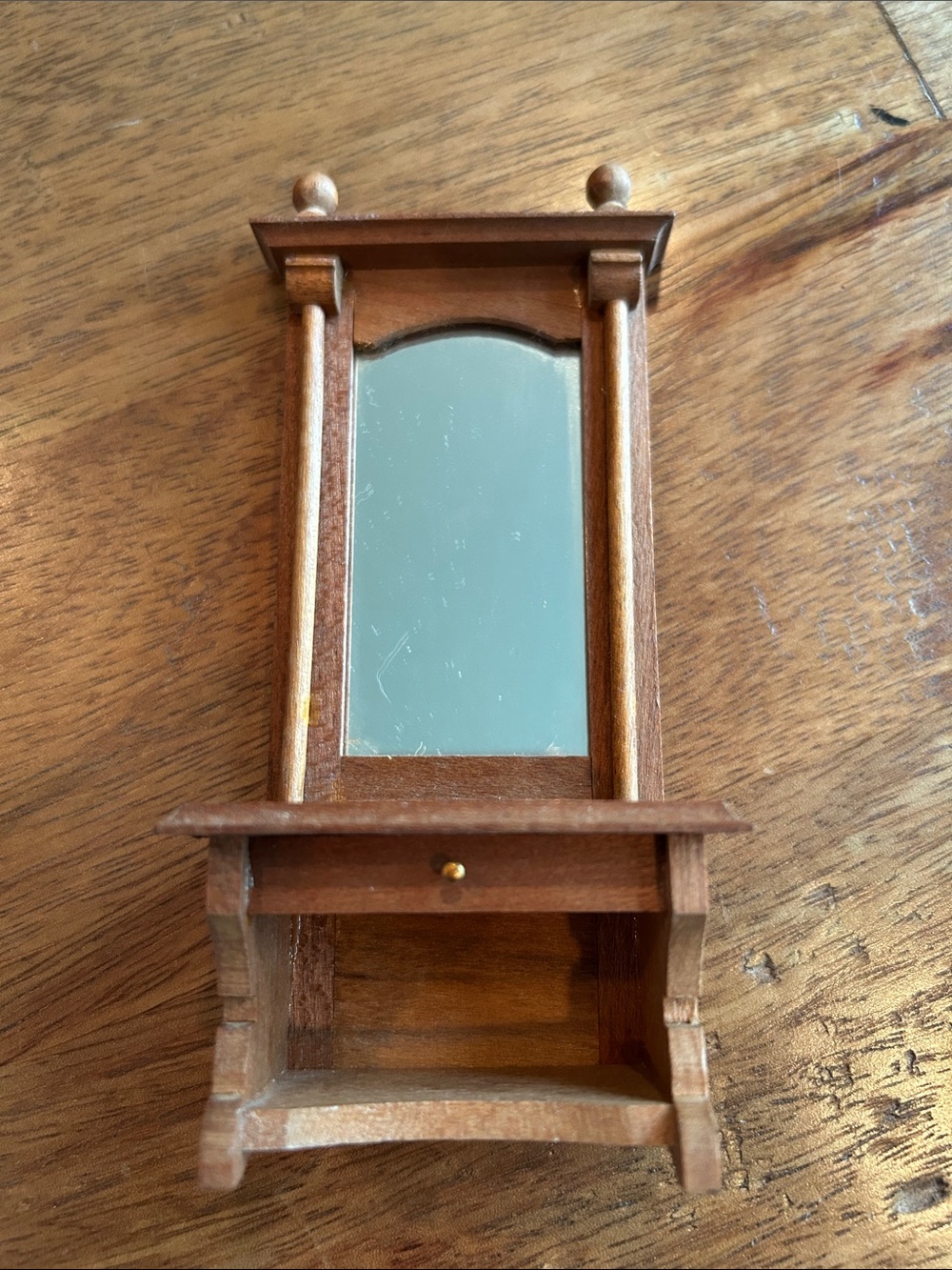 Vtg 1972 Reevesline Wooden Hall Console, Dollhouse Furniture - Picture 6 of 6